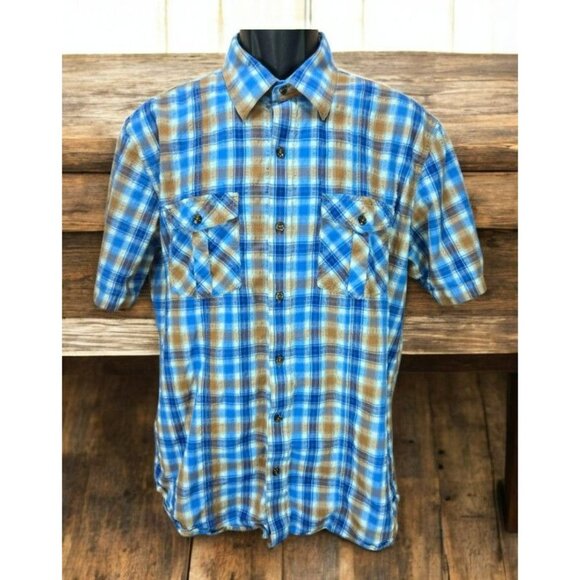 Johnston & Murphy Men's Slim Fit Short Sleeve Shirt Large - Picture 1 of 7